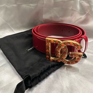 Dolce & Gabbana Patent Leather Belt *Authentic* *NWOT*